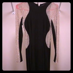 Black long evening gown